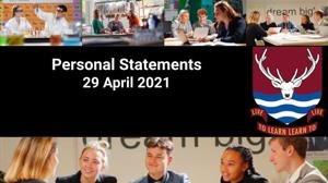 Personal statements april 2021