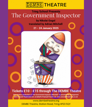 Tring School Drama Department are proud to invite you to their school production of